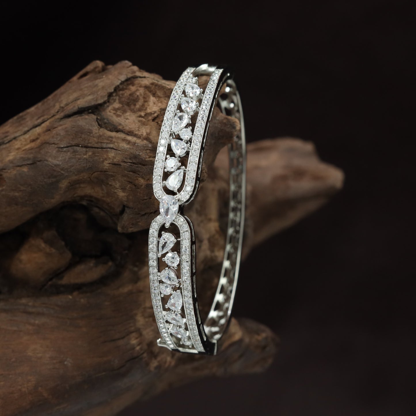 Nature Inspired Lattice Kada with Ornamental Vine Motifs