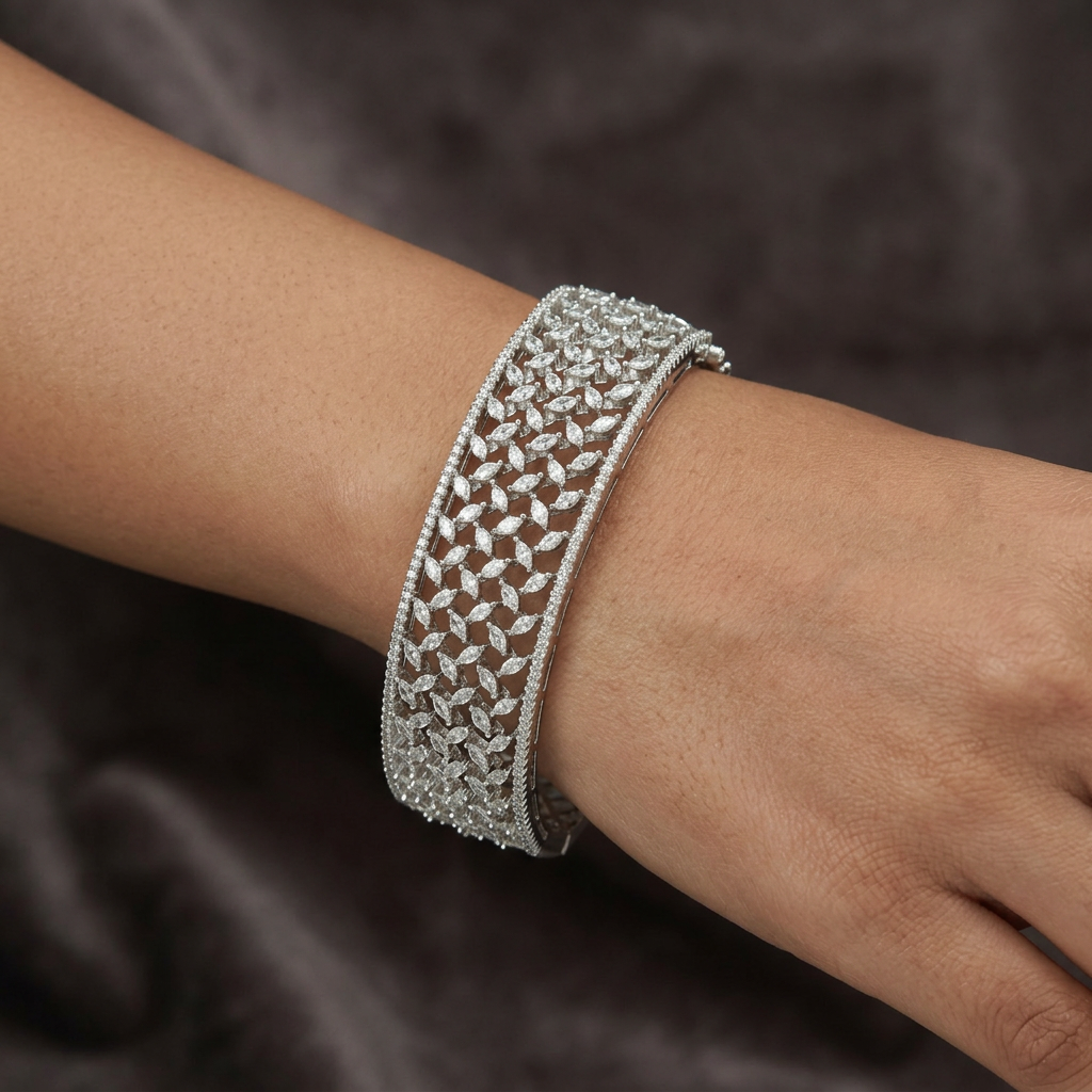 Interwoven Lattice Kada with Multi Layer Openwork Design