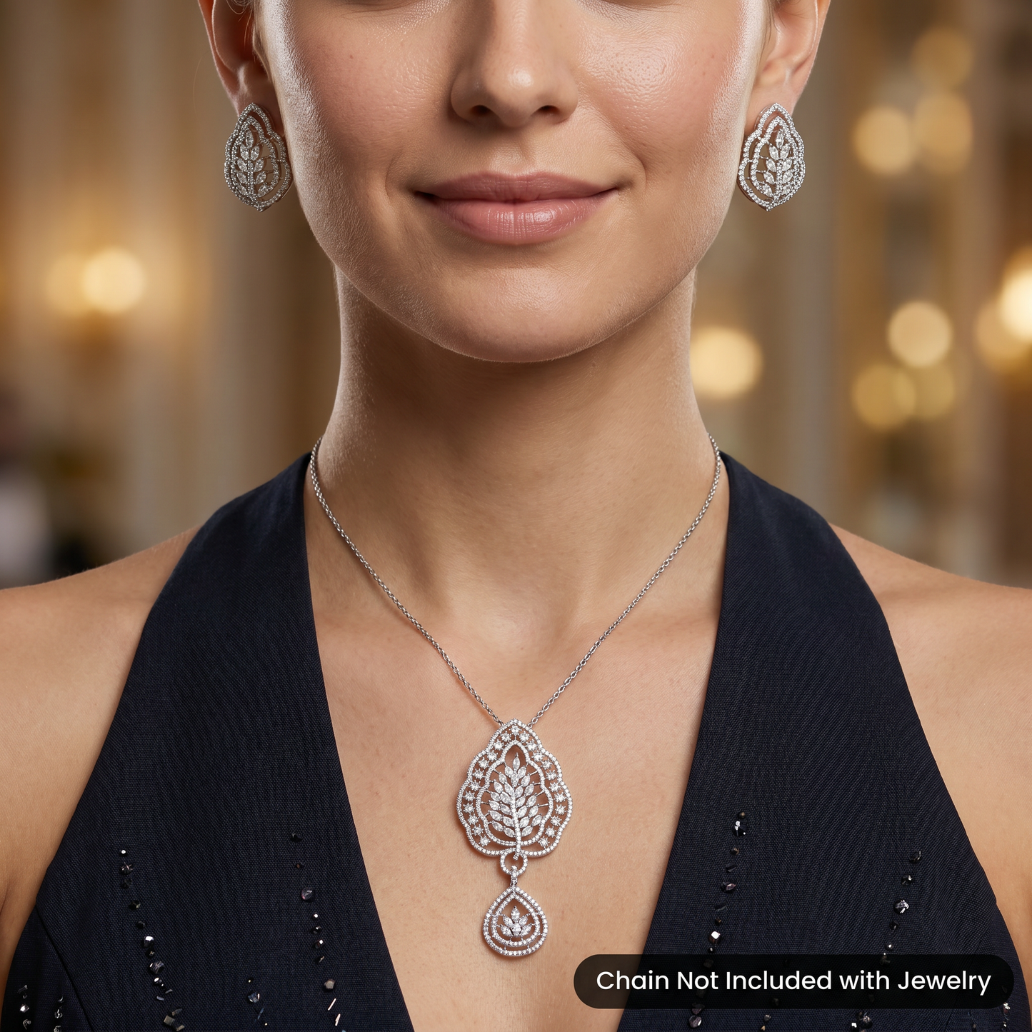 Contemporary Pendant Set with Nature Inspired Styling