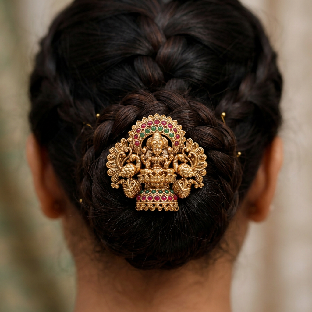 South Indian Lakshmi bille with heritage craftsmanship