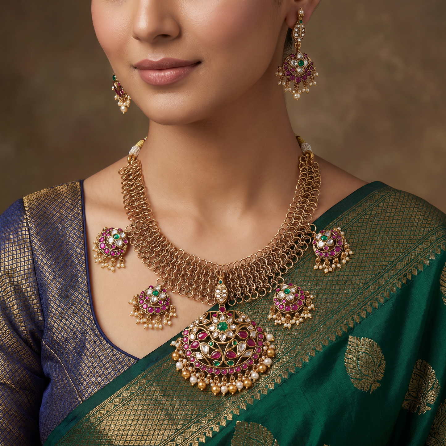 Signature Antique Necklace with Intricate Openwork Pendant