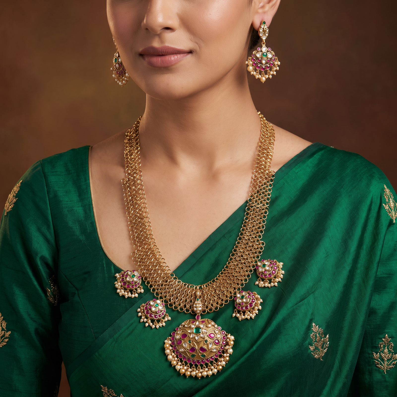 Grand Antique Long Haara with Elegant Openwork Craftsmanship