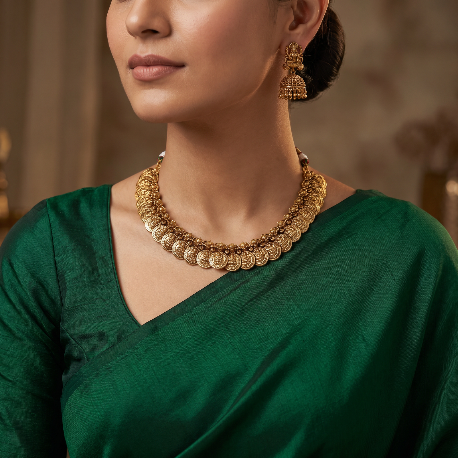 Classic Antique Necklace with Heritage Coin Statement