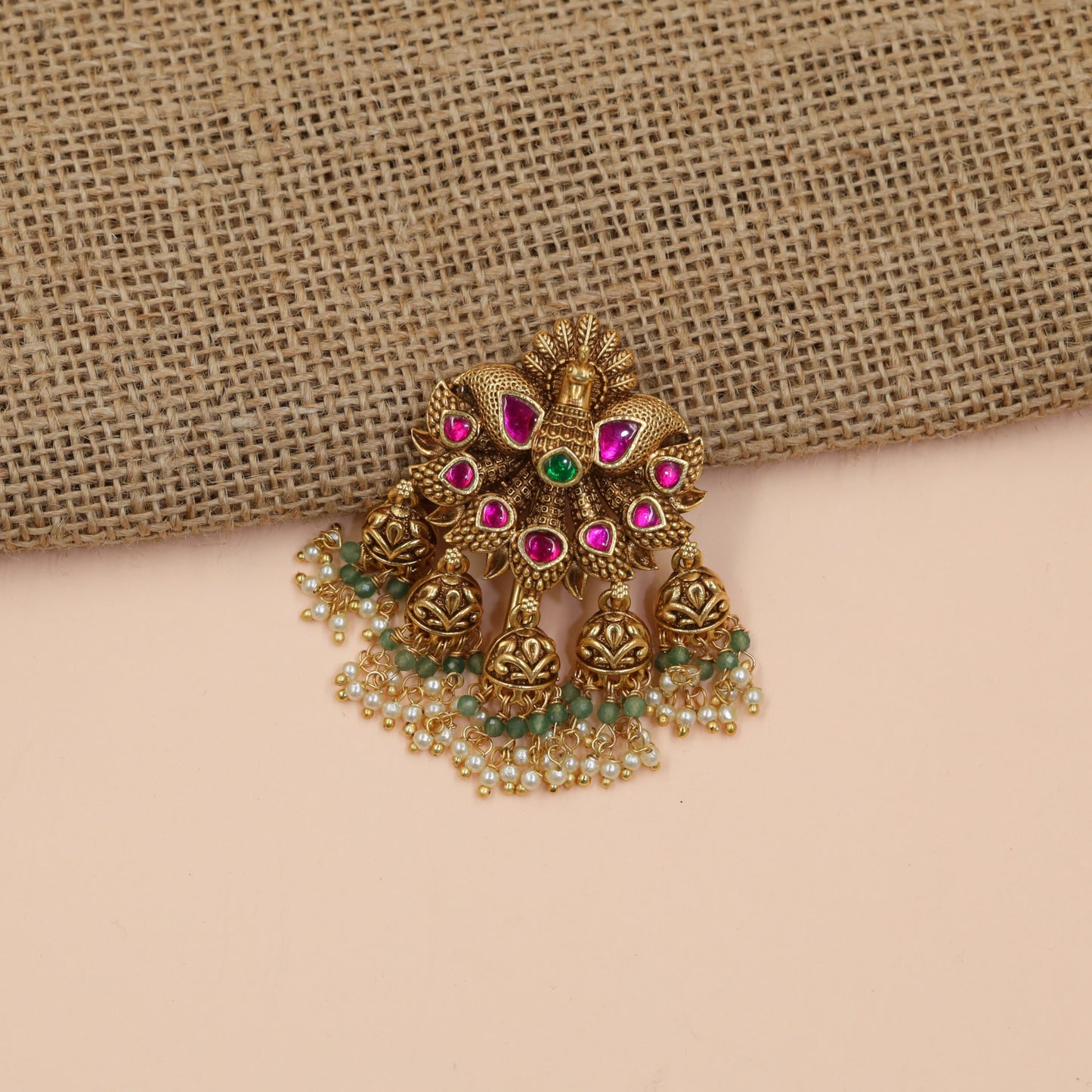 Heritage Antique Peacock Bille Featuring Ornamental Detailing