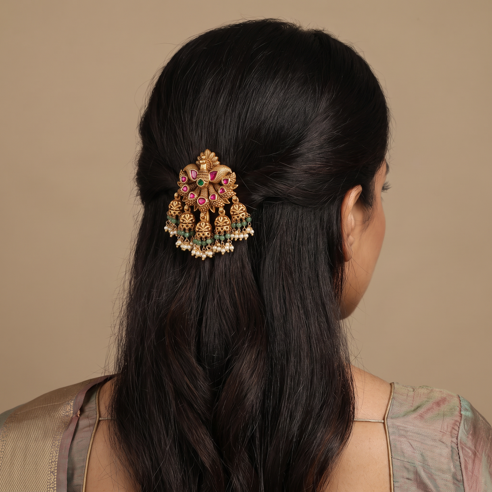 Heritage Antique Peacock Bille Featuring Ornamental Detailing