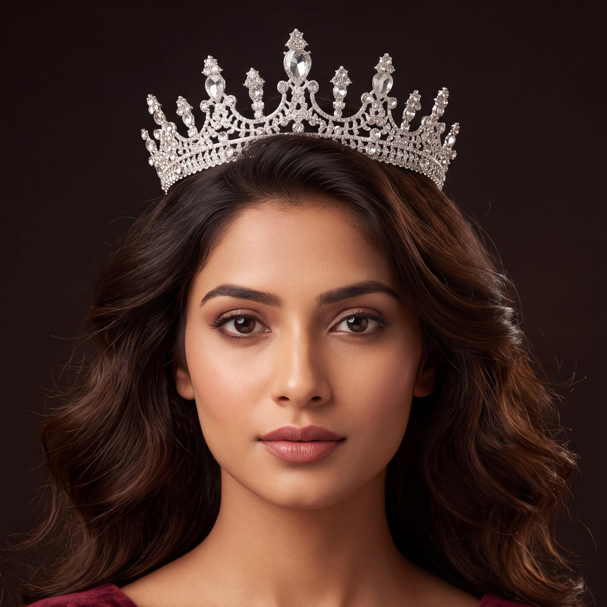 Classic Crown showcasing teardrop accents and intricate openwork construction