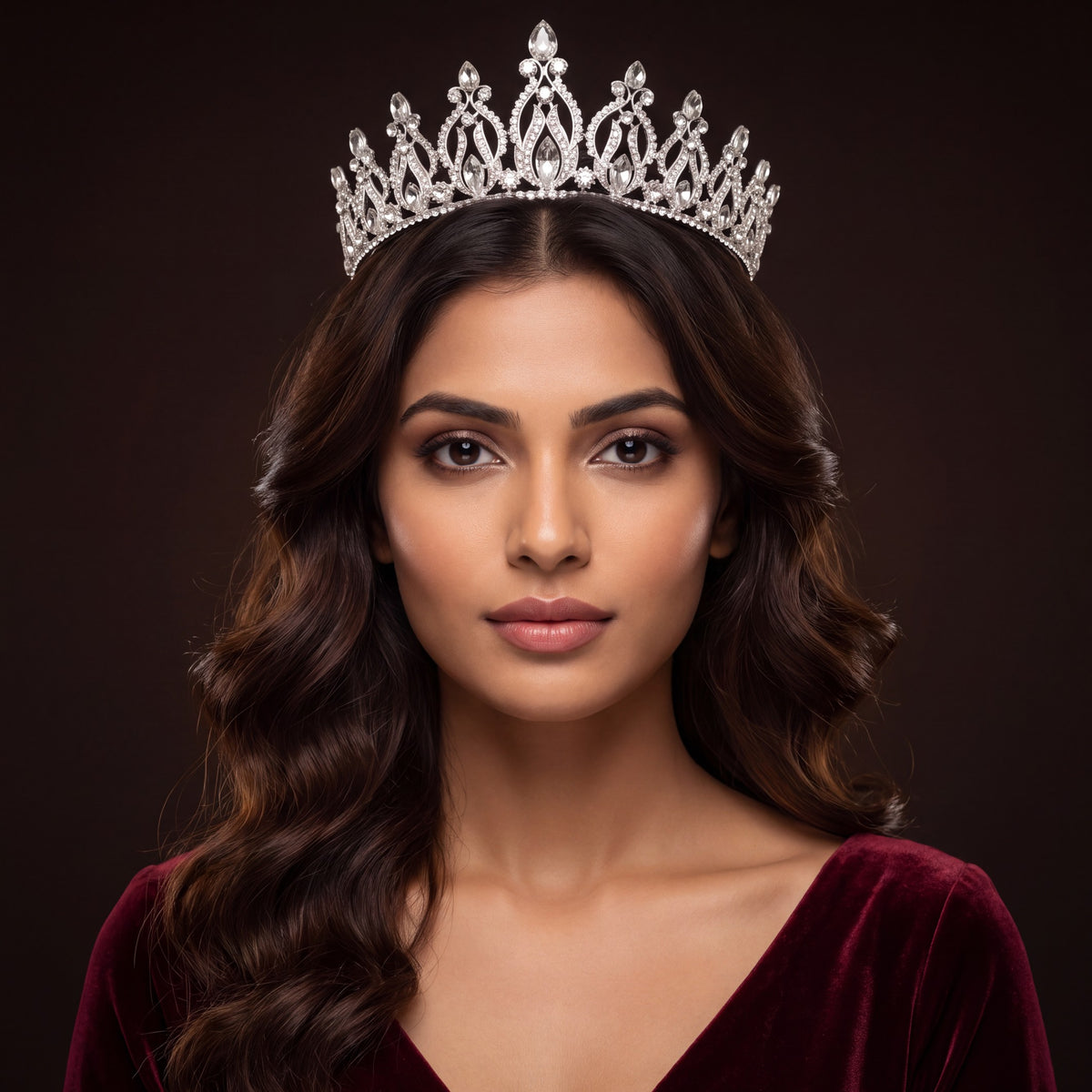 Luxury Crown with distinctive pointed arches and elongated centre accents