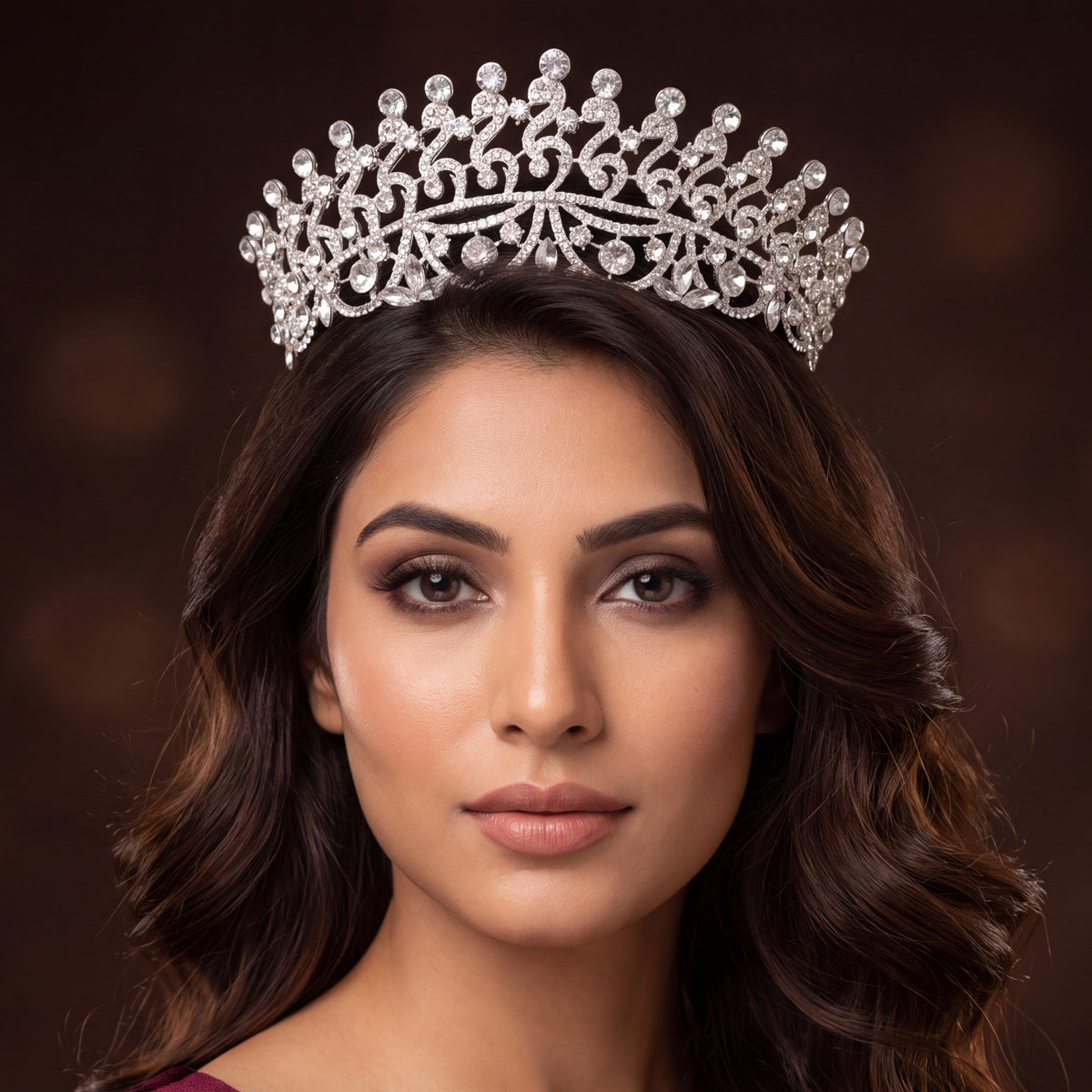 Classic Crown featuring graceful curling elements and an ornate structured band