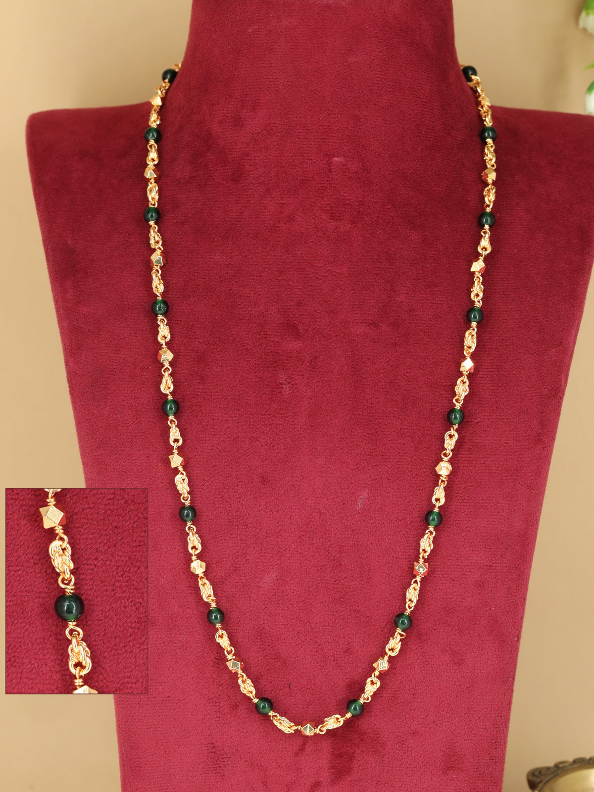 Elegant Beads Chain With Artistic Bead And Link Arrangement