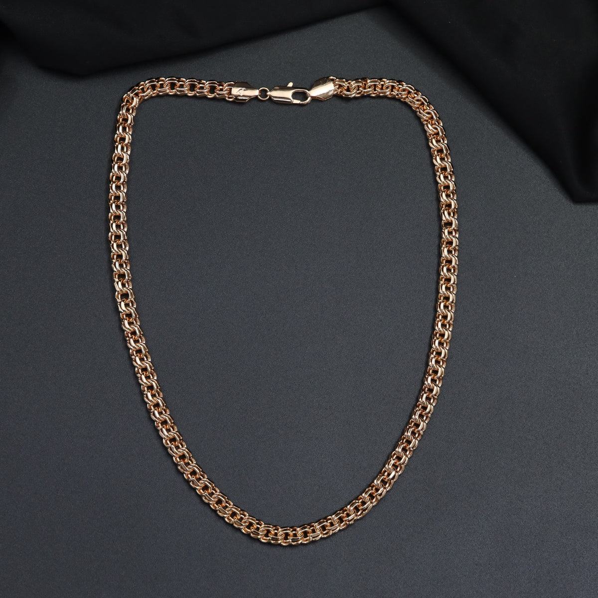 Bold Interwoven Rose Gold Chain