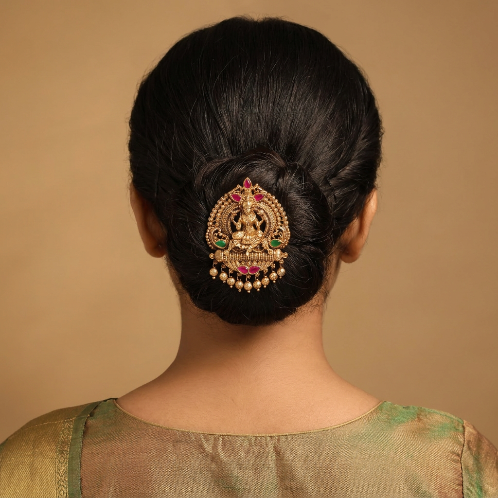 Signature Lakshmi Jade Bille with Structured Border Detailing