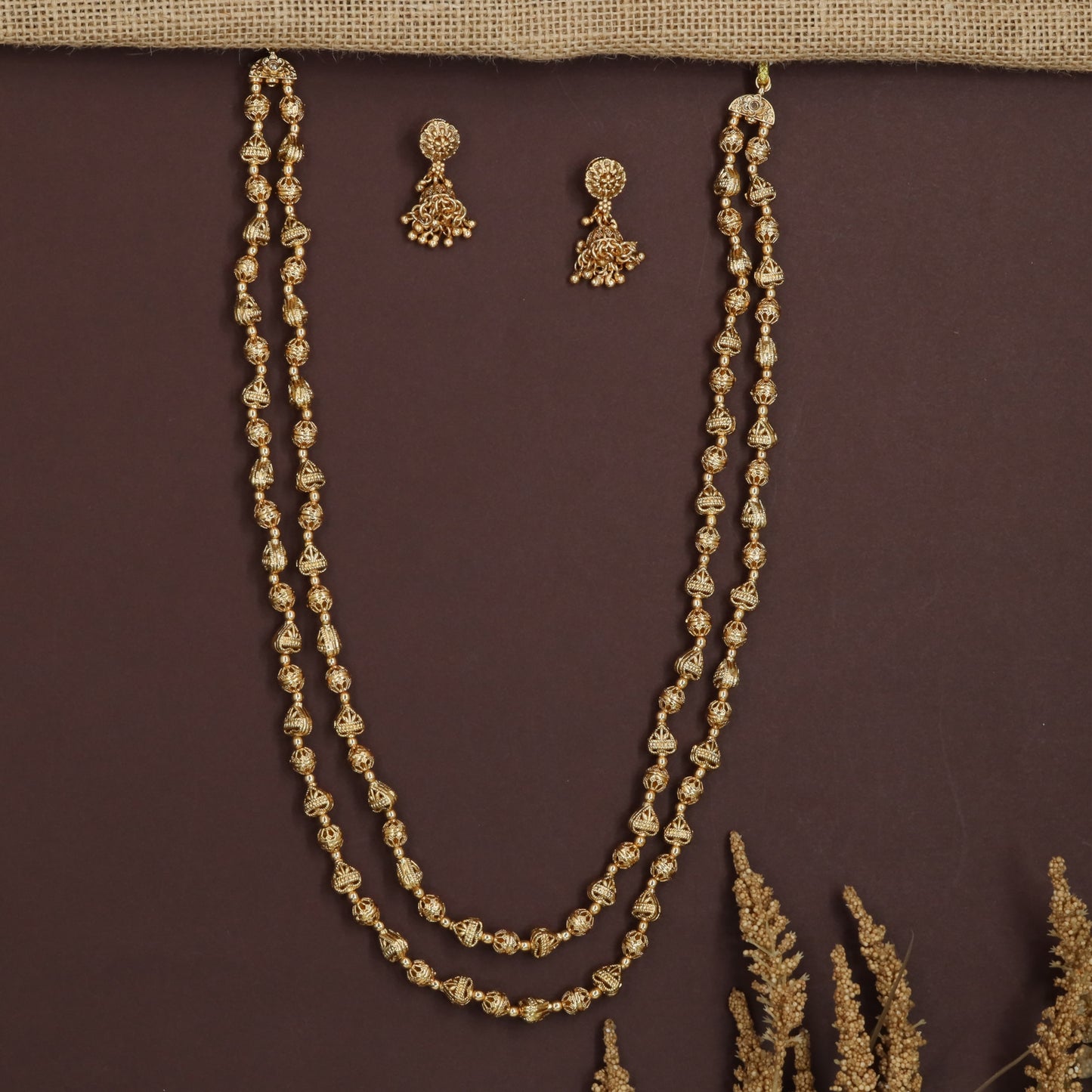 Kindle Temple Beads Necklace with Traditional Strand Styling