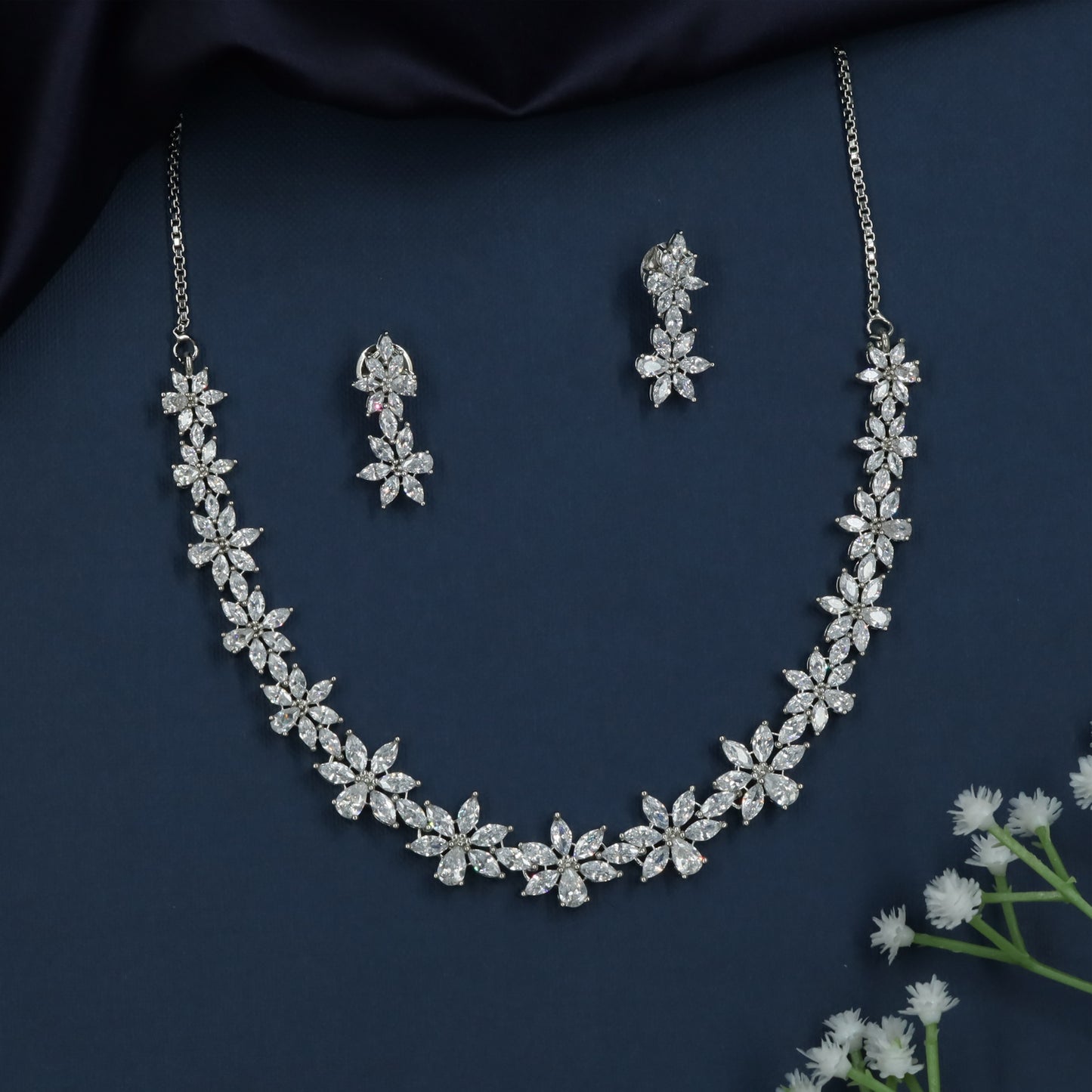 Blooming Grace Partywear Jewelry Set