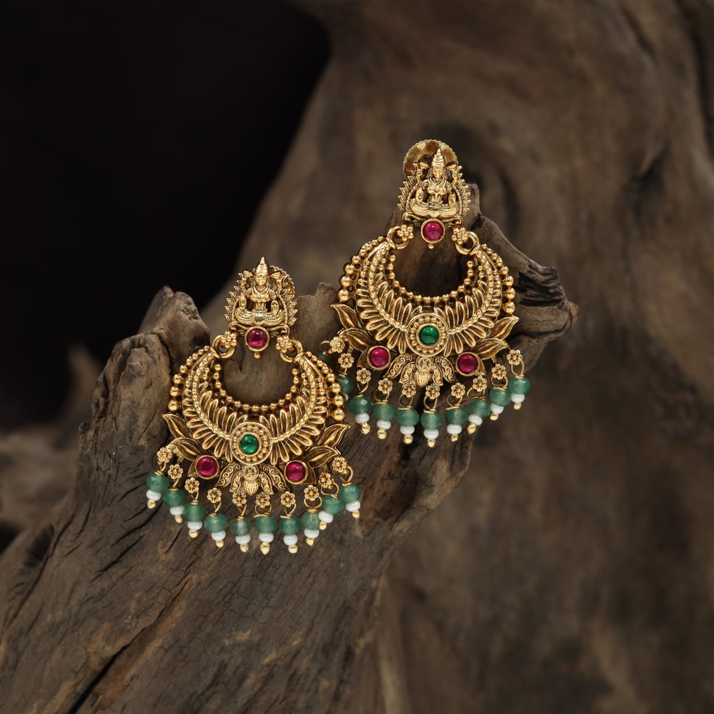 Twilight Lakshmi Antique Hanging with Curved Fringe Drops