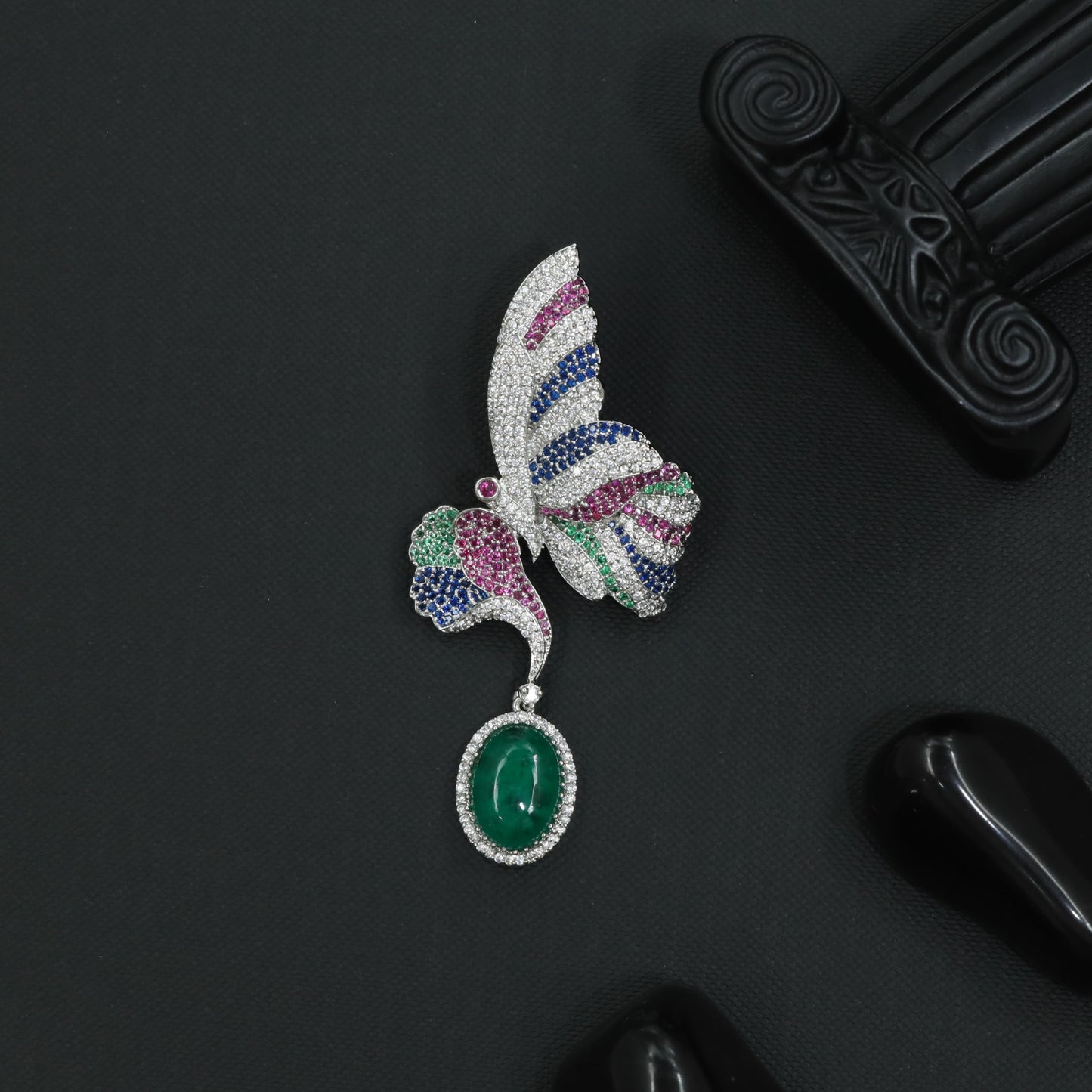 Royal Wings Victorian Brooch showcasing Refined Butterfly Artistry and Shine