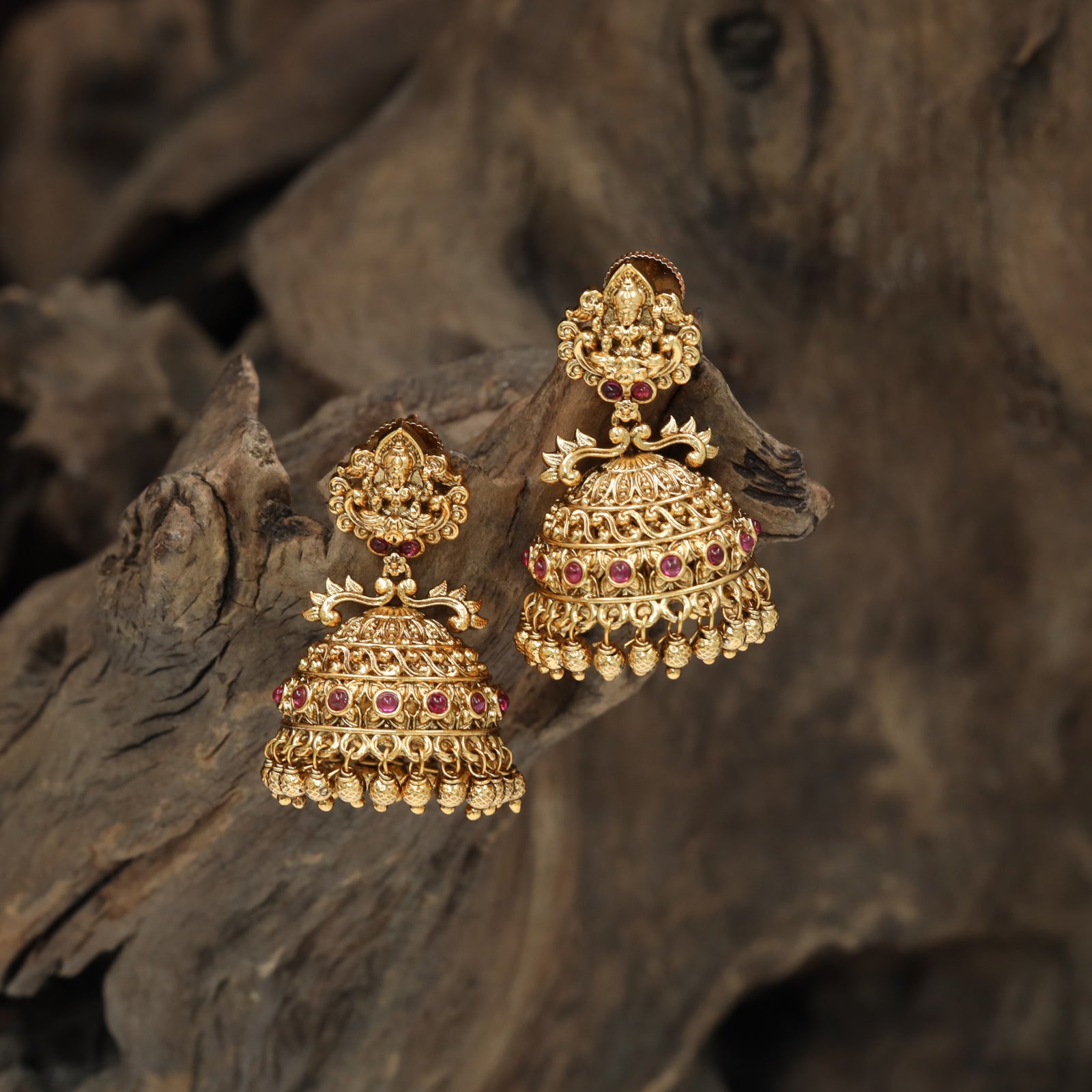 Designer Antique Jumka featuring Ornamental Archwork
