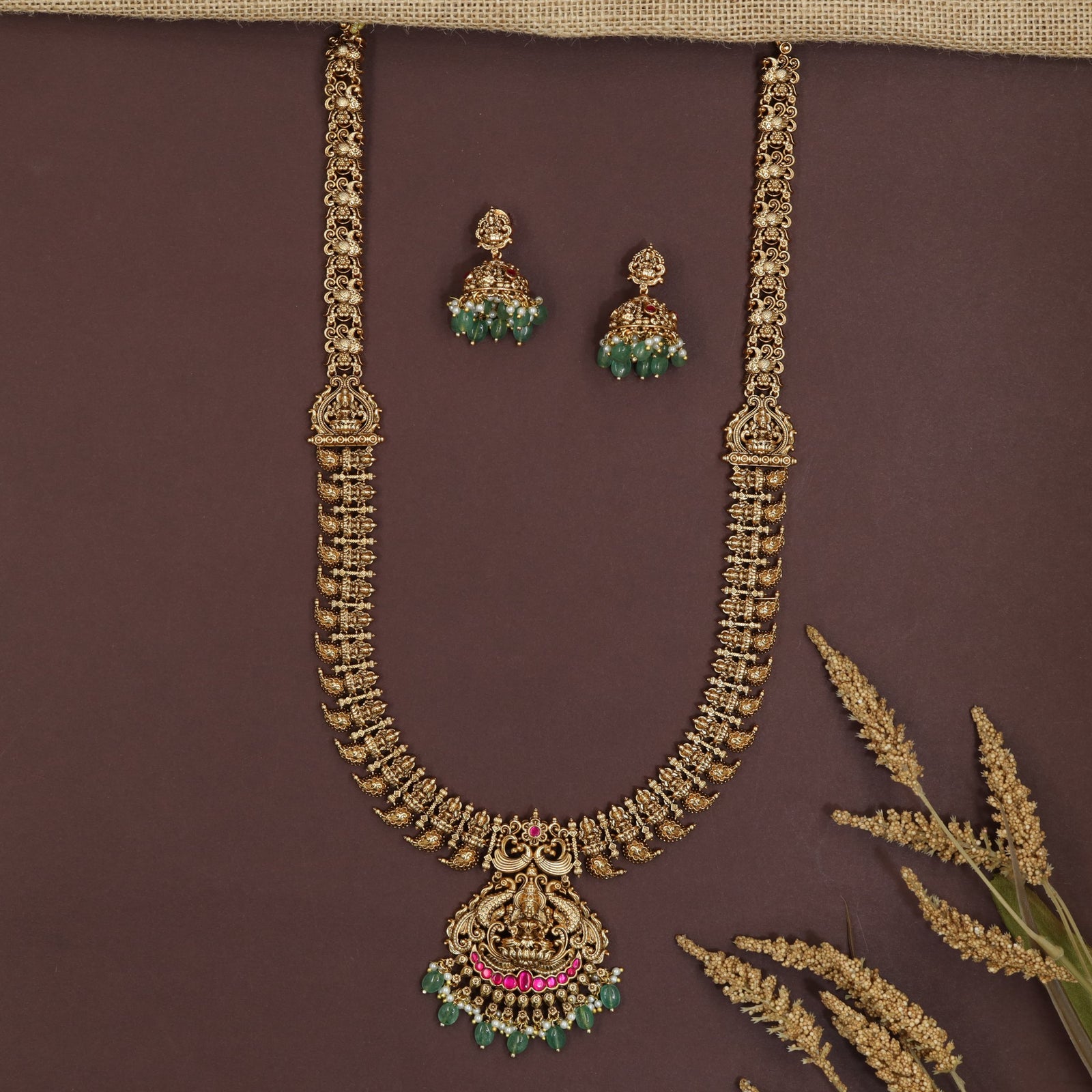 Bridal Lakshmi Chain Antique Long Haara