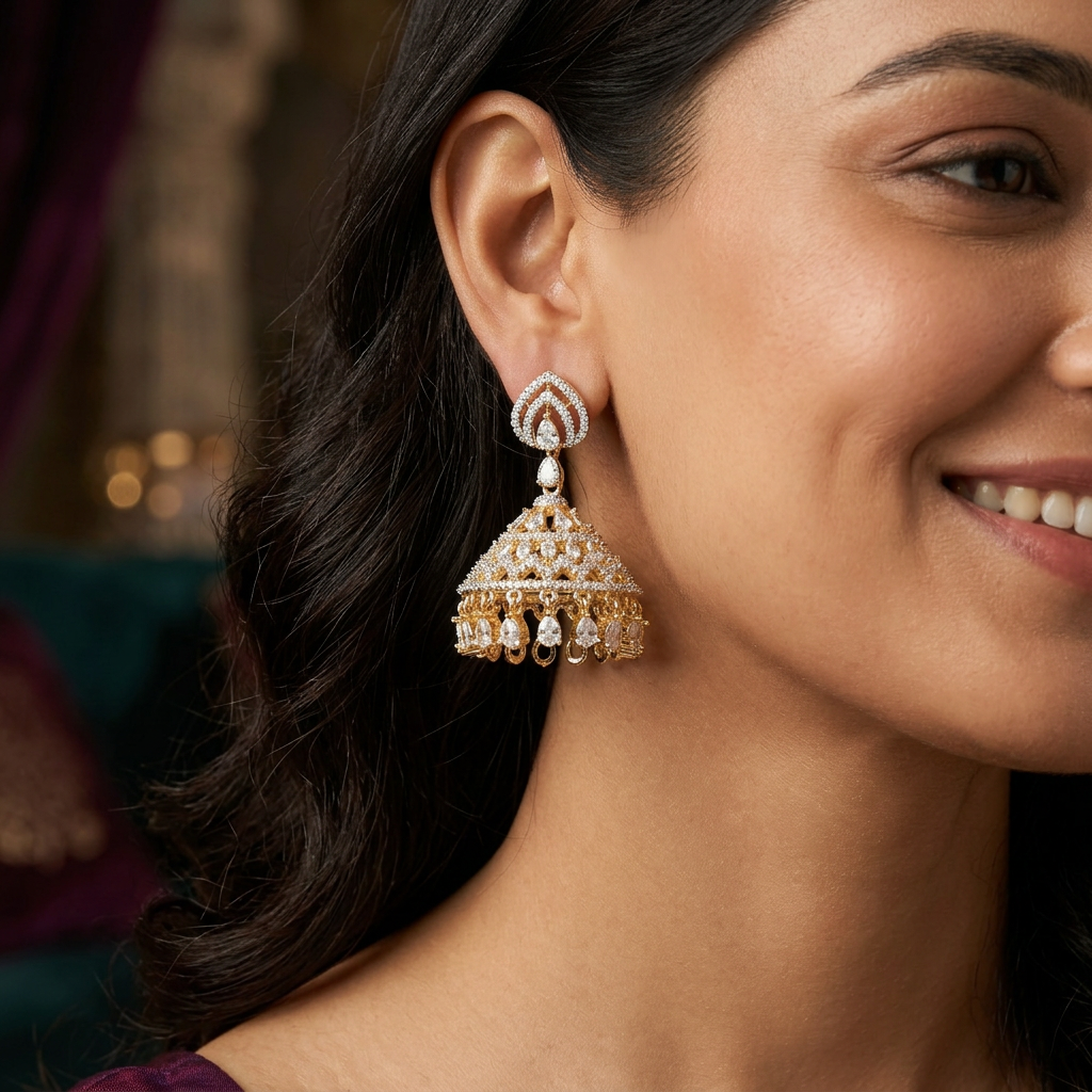 Gilded connector Gj Jumka with rounded dome detailing