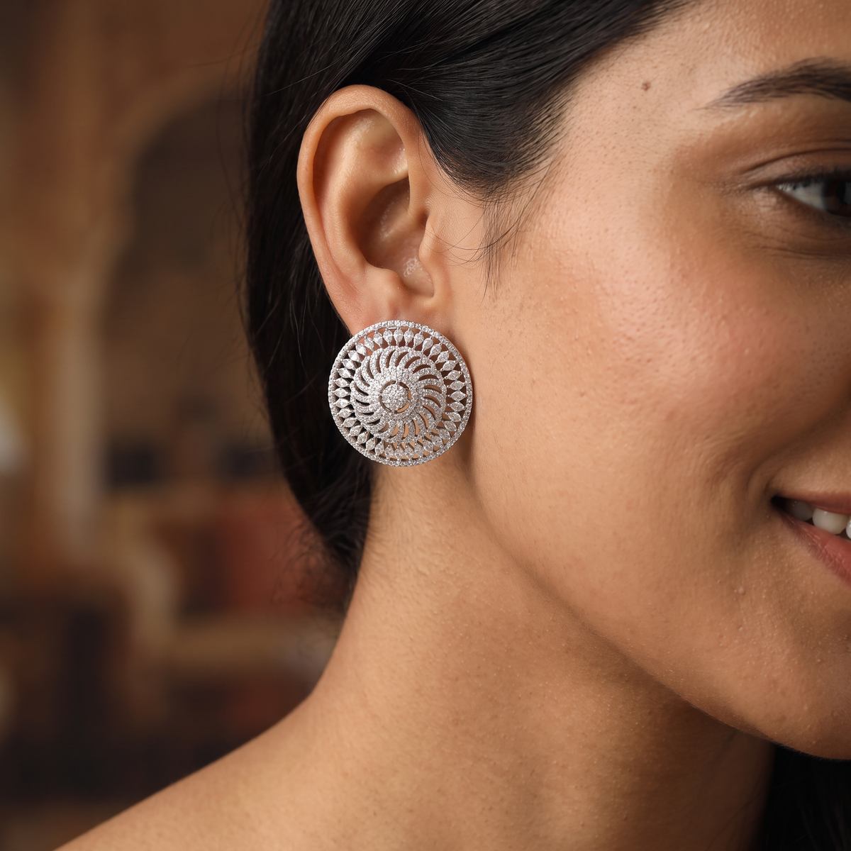 Flared wheel Stud with intricate swirl detailing