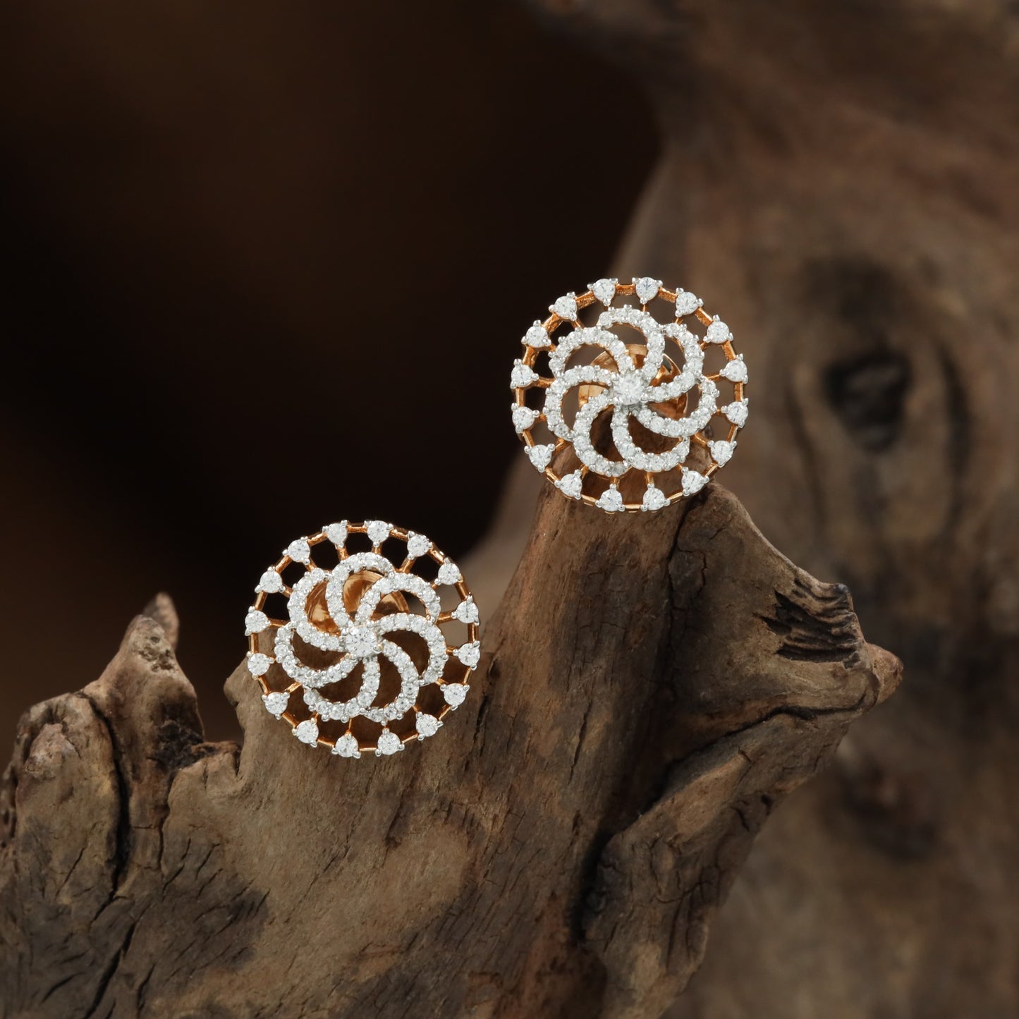 Zenith Orbit Frame Stud with Radiant Circular Arrangement
