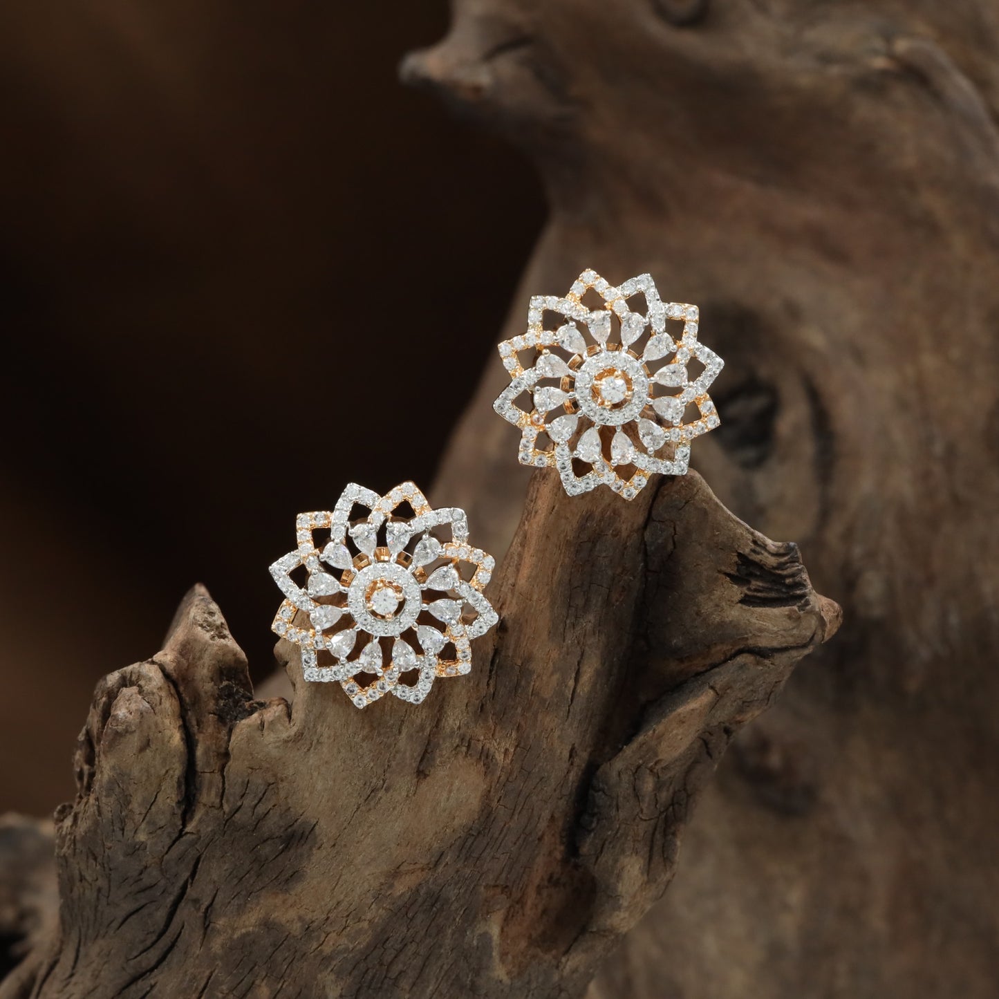Luminous Blossom Stud with Raised Centre Styling