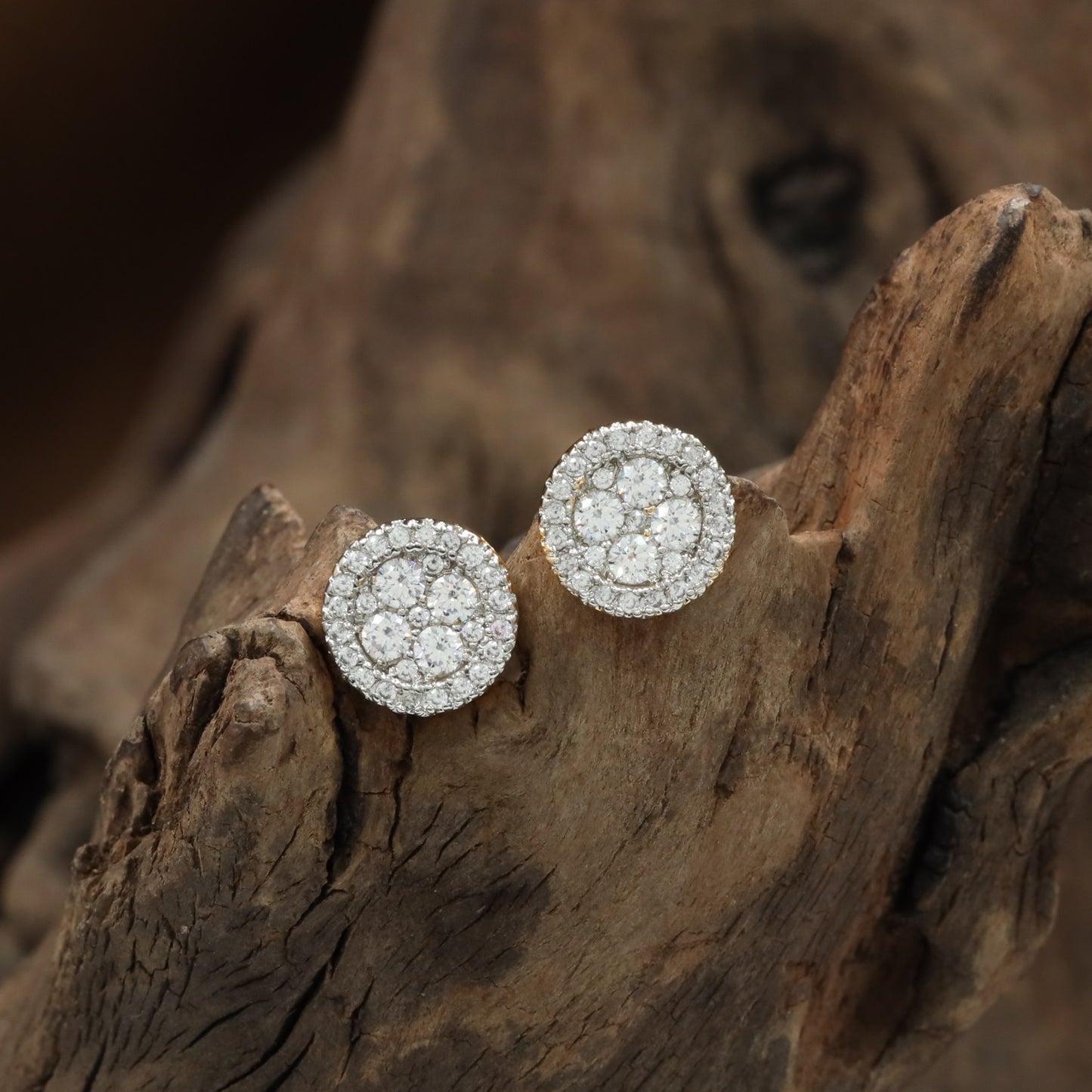 Granulated Round Stud with Decorative Texture Styling