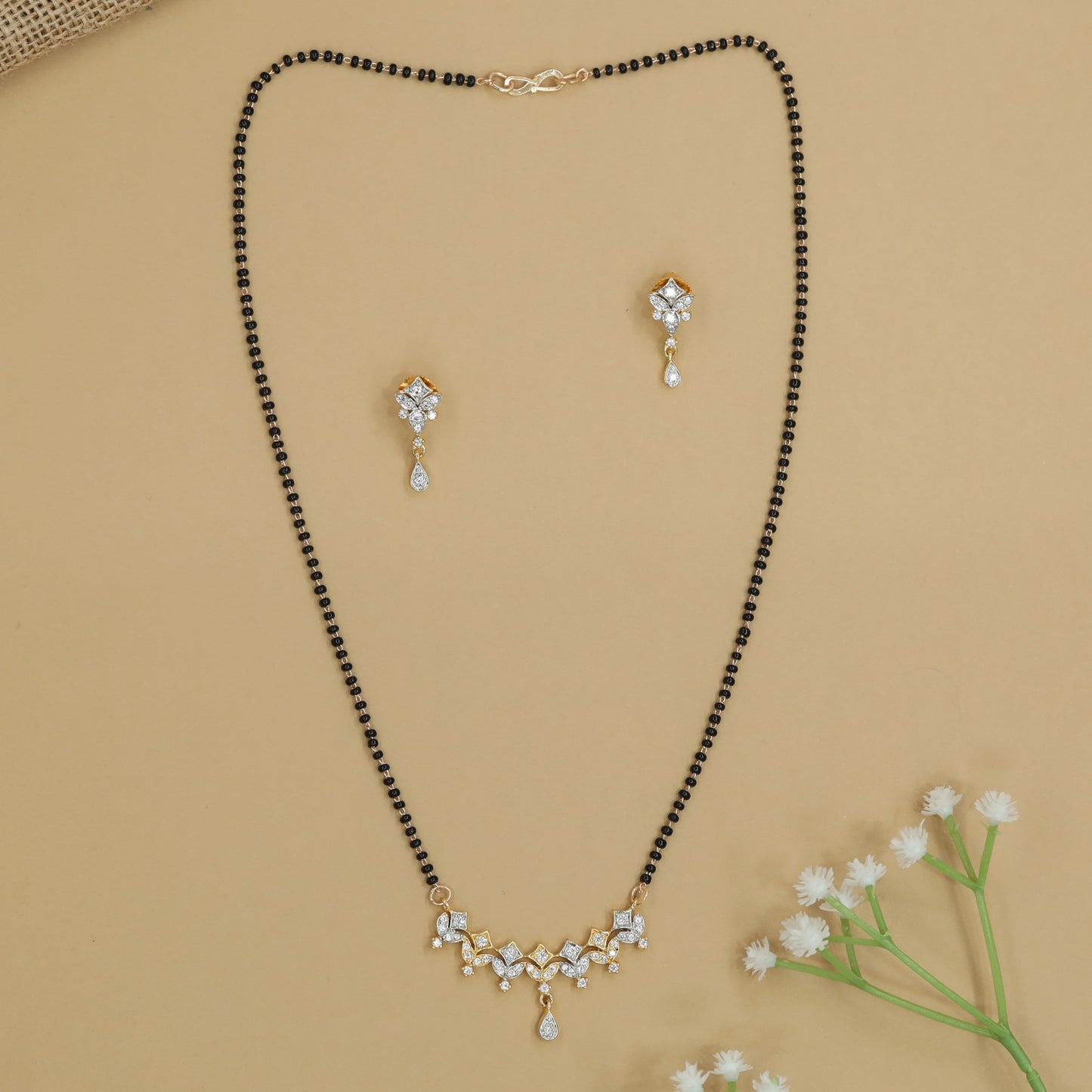 Premium Gj Fringe Mangalsutra with Decorative Drop Styling