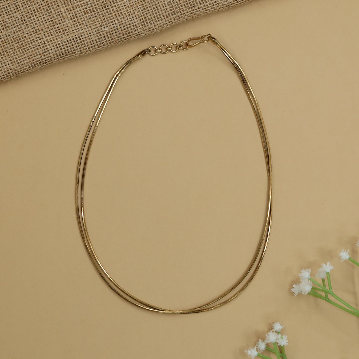 Classic Double Fancy Chain with Structured Line Arrangement and Fine Styling