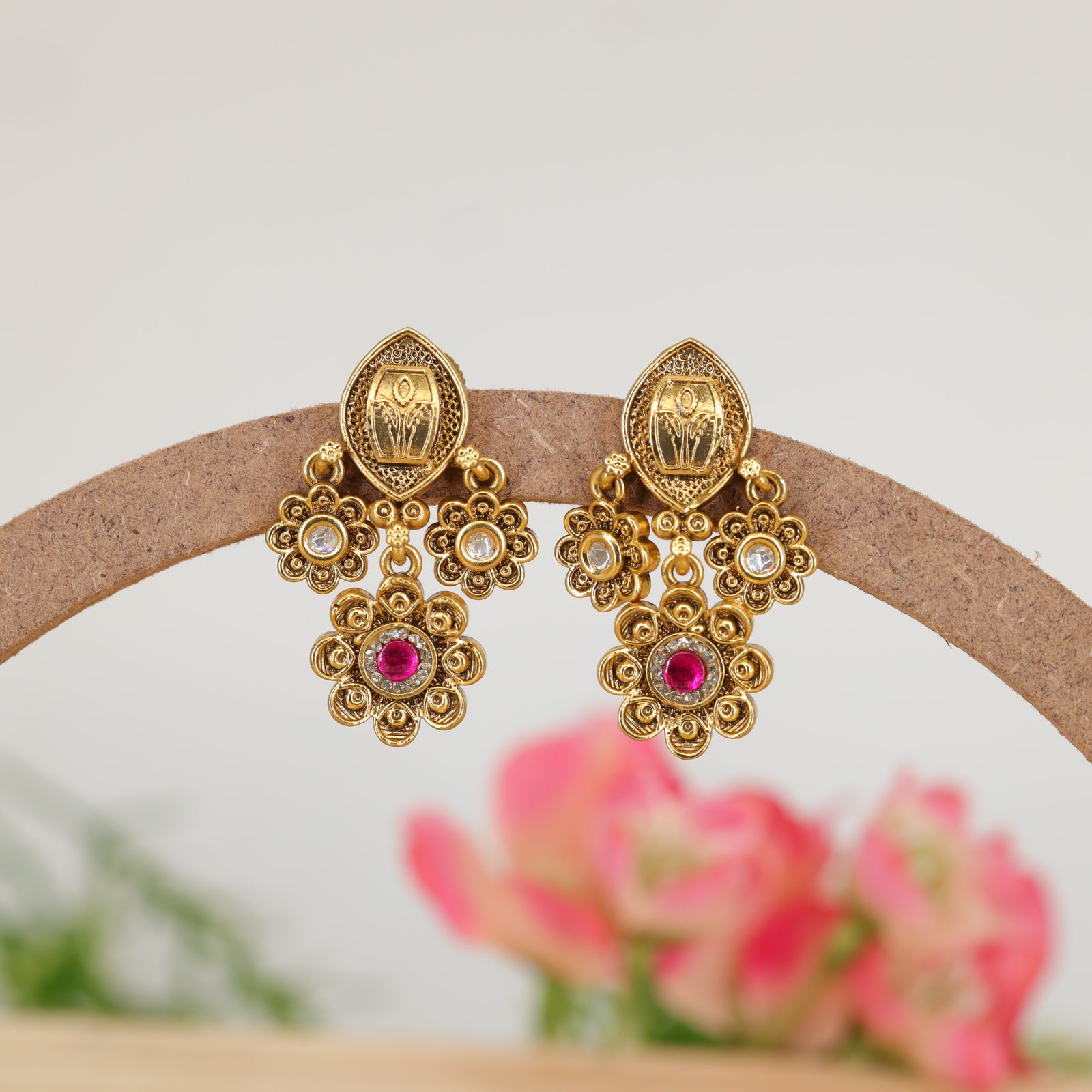 Ornate Panel Hanging with Linked Blossom Motifs