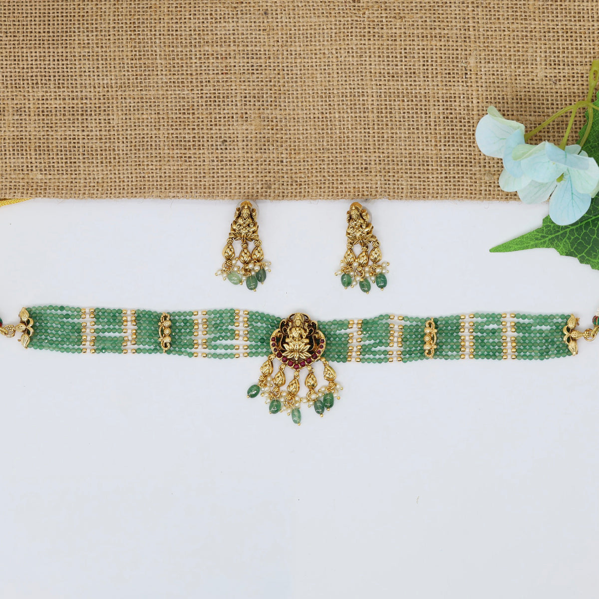 Premium Antique Choker with Detailed Beadwork