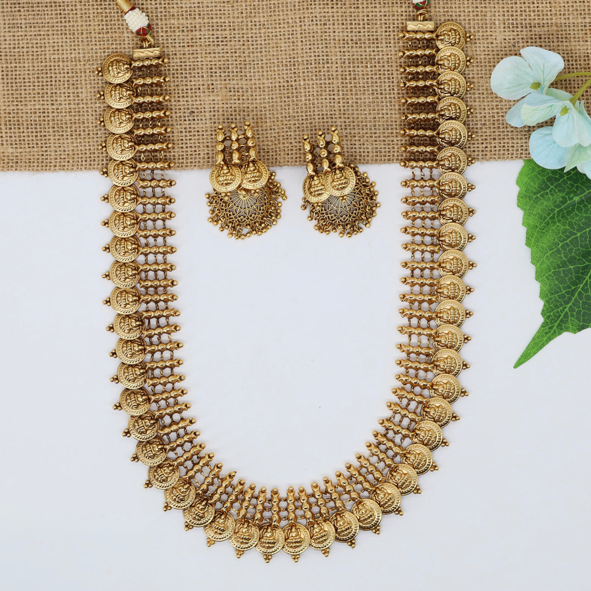 Antique Long Haara with Intricate Coin Detailing