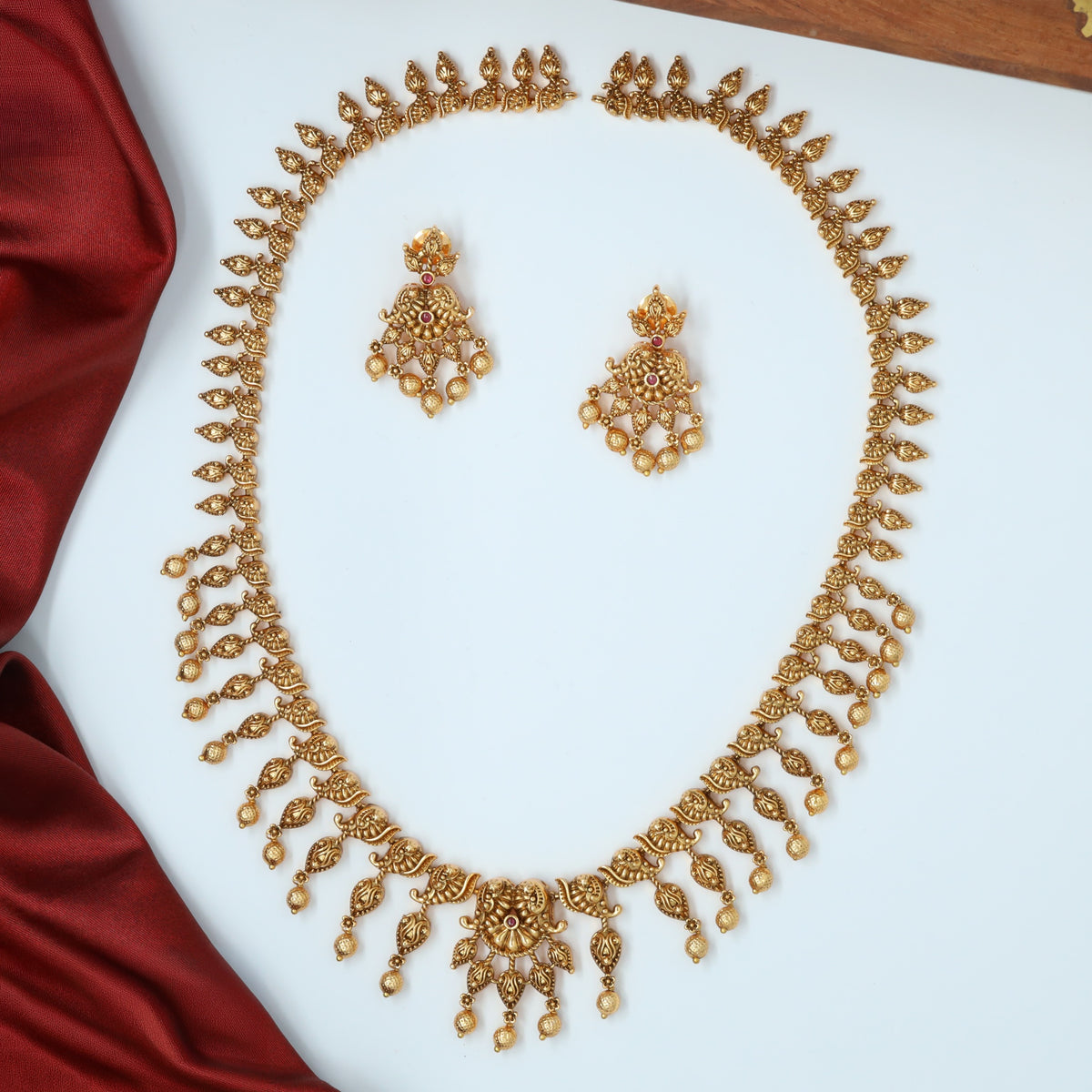 Antique Long Haara with Ornate Pendant