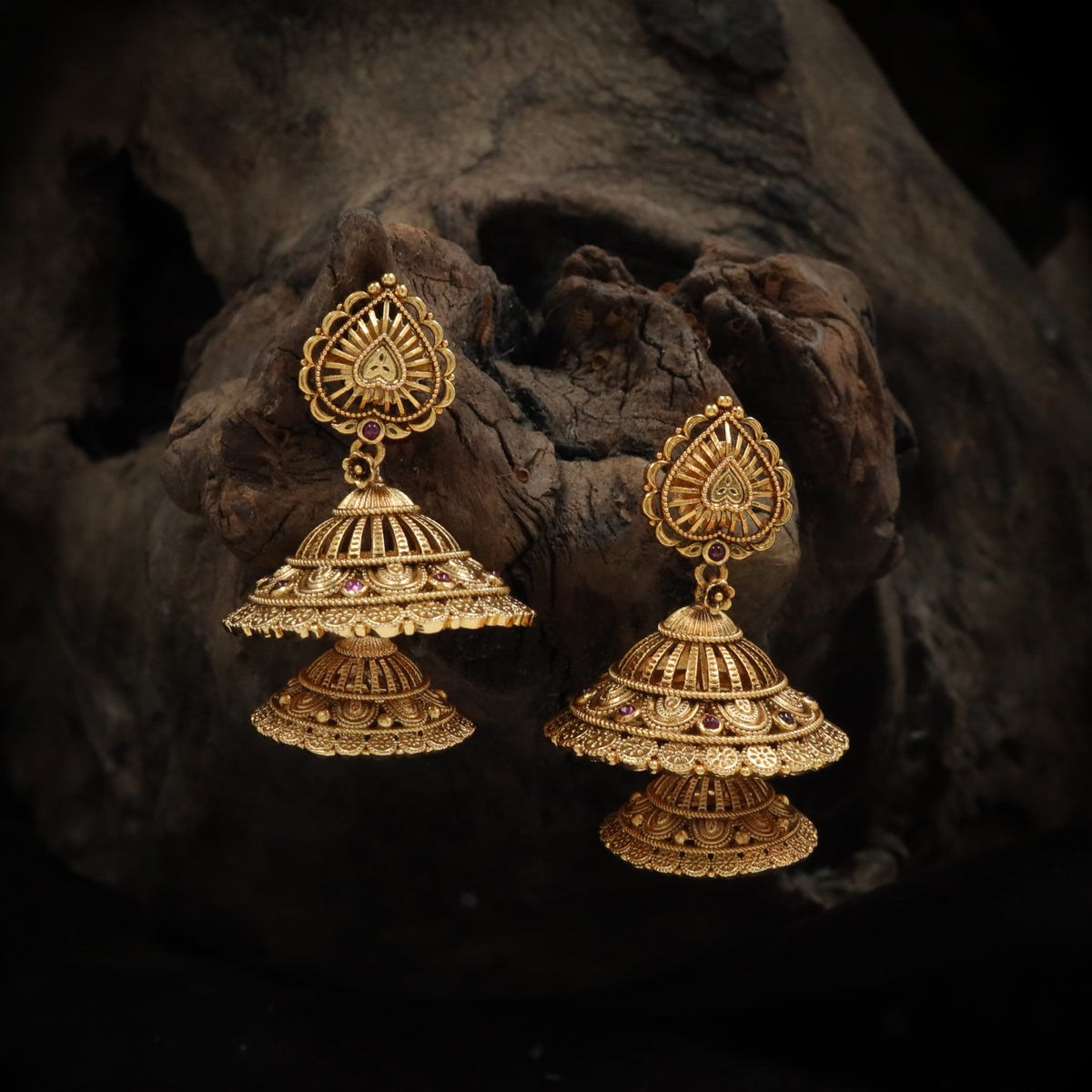 Antique Jumka with Layered Bell Shaped Domes