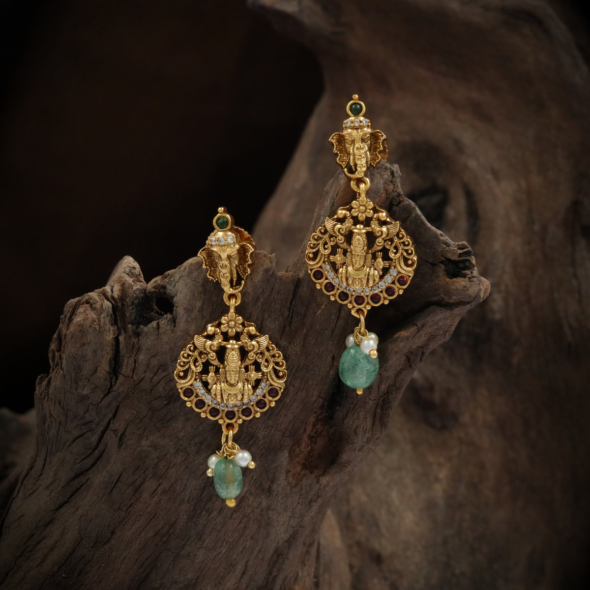 Antique Hangings Featuring Ganesha And Balaji Figures