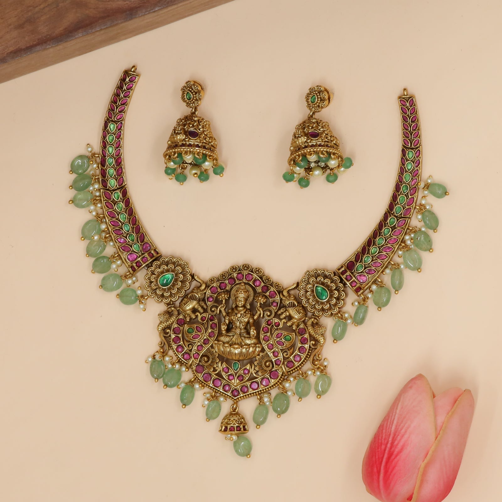 Antique Lakshmi Necklace Set
