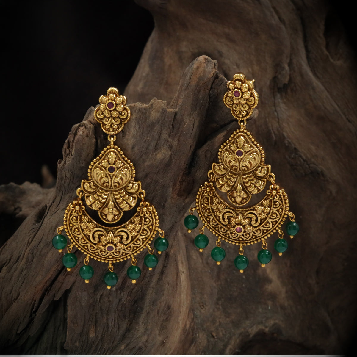 Royal Antique Hangings With Intricate Floral Carvings