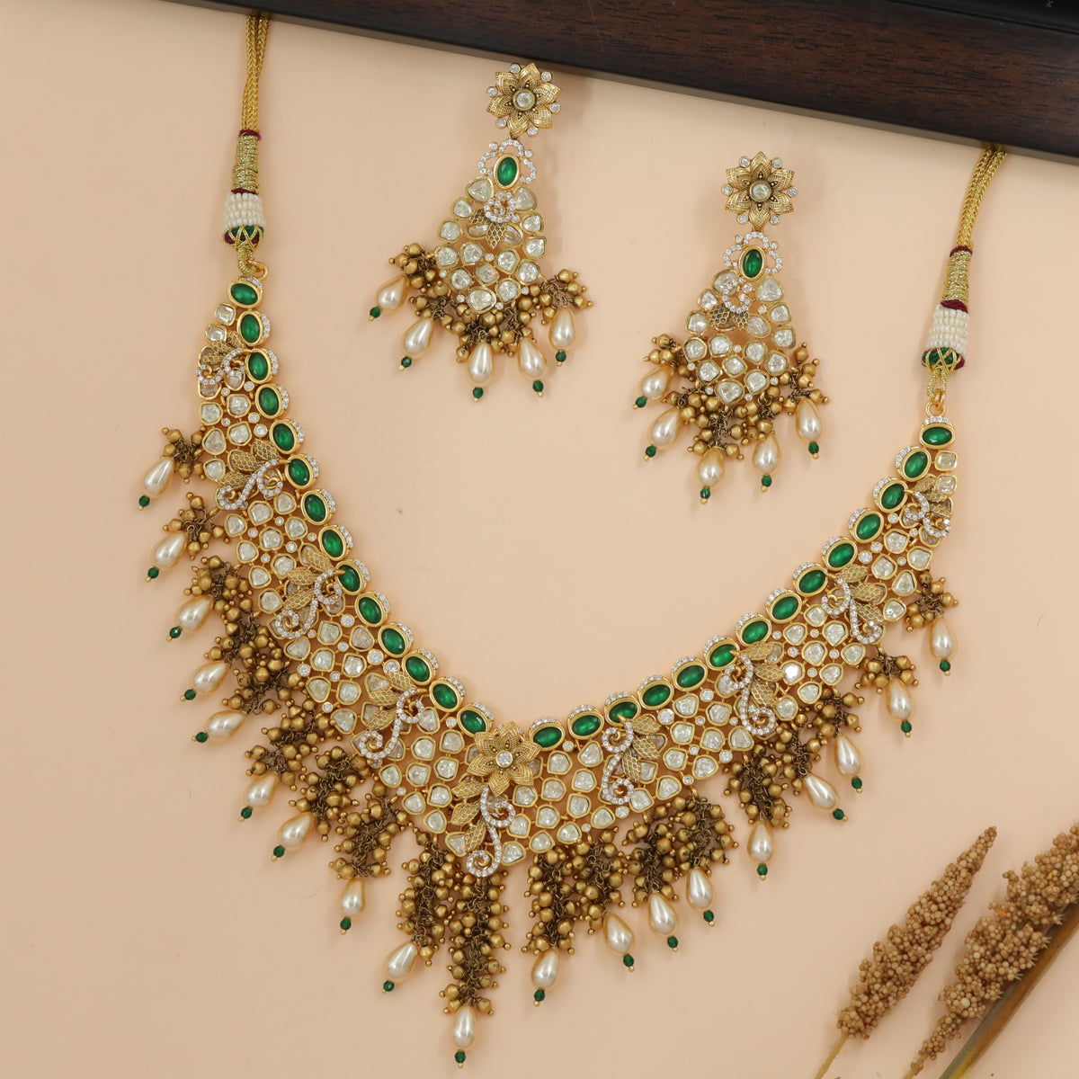 Grand Fringe Collar Necklace Set