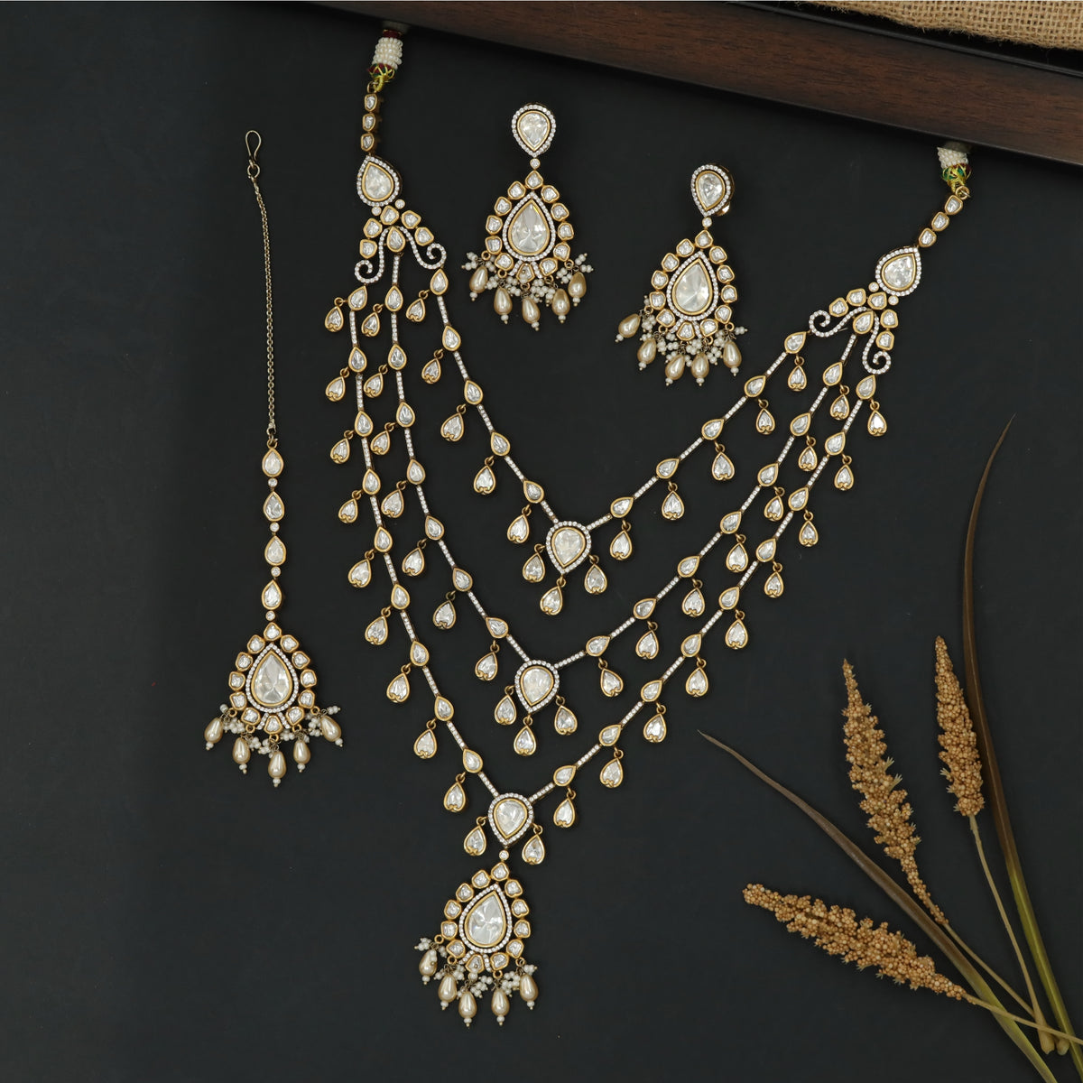 Multi-Tier Triple Layer Flowing Drop Necklace