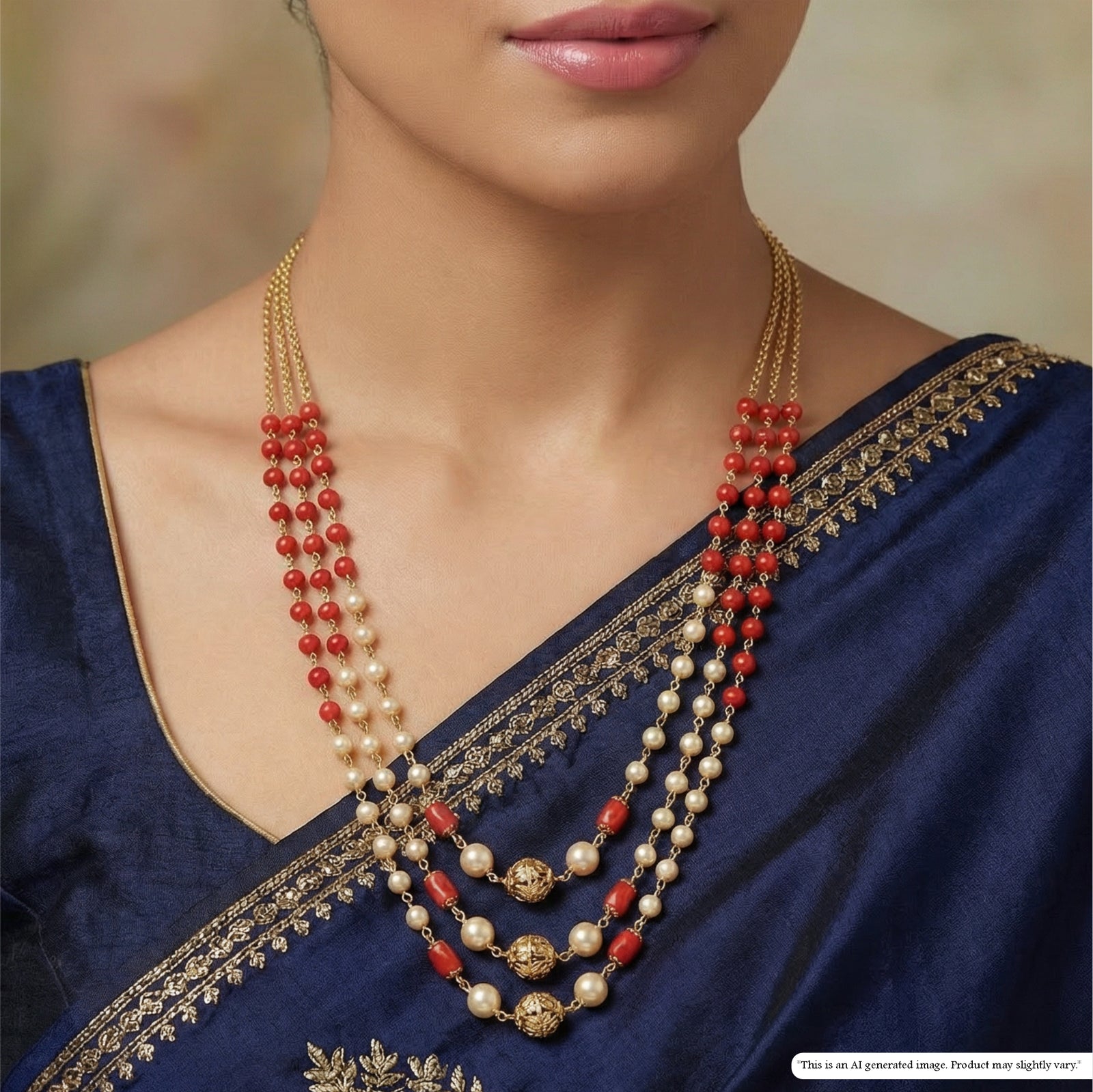 Striking Multi Strand Beads with Symmetrical Drop Formation