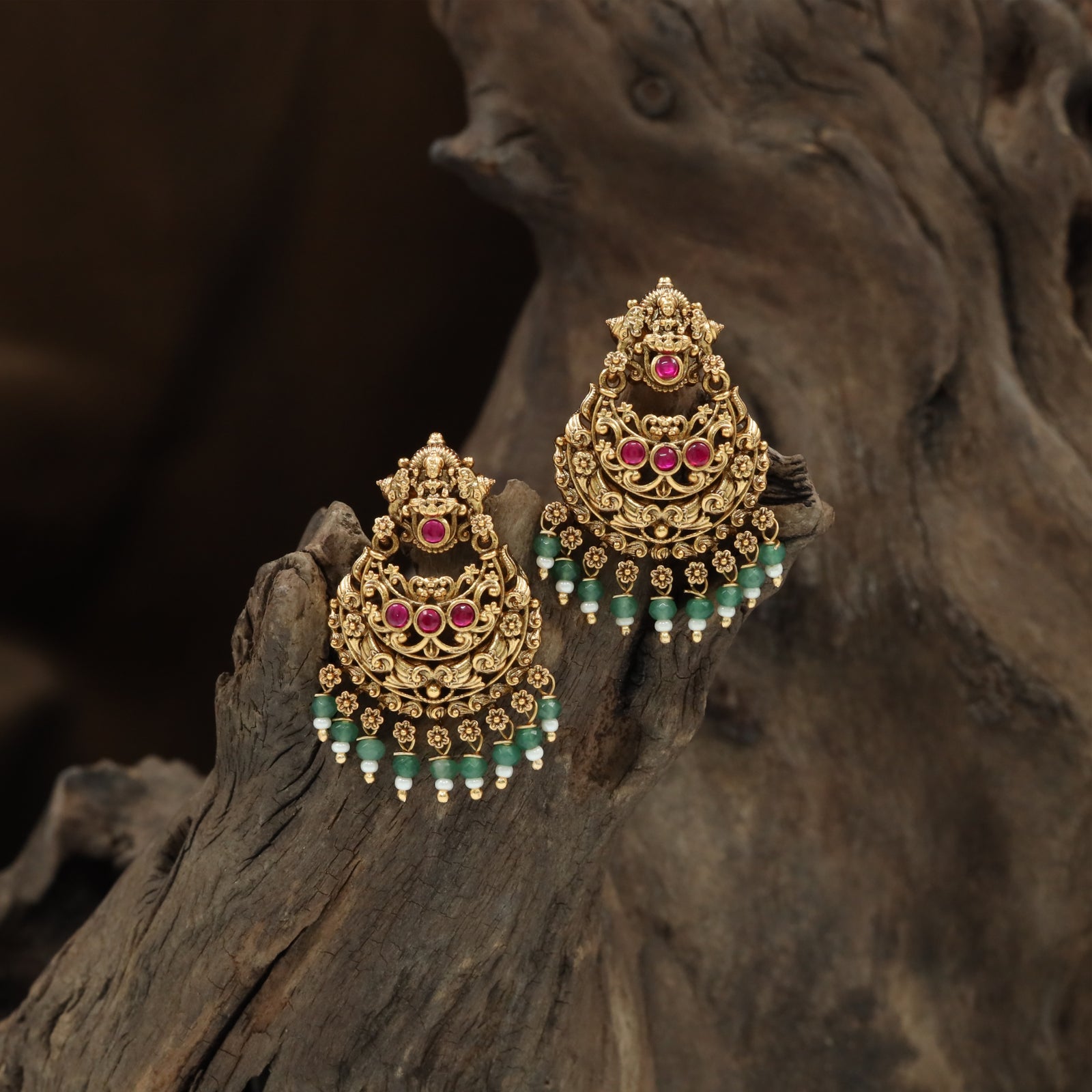 Pinnacle Lakshmi Crest Hanging with Tiered Filigree Layers and Floral Drop Fringe