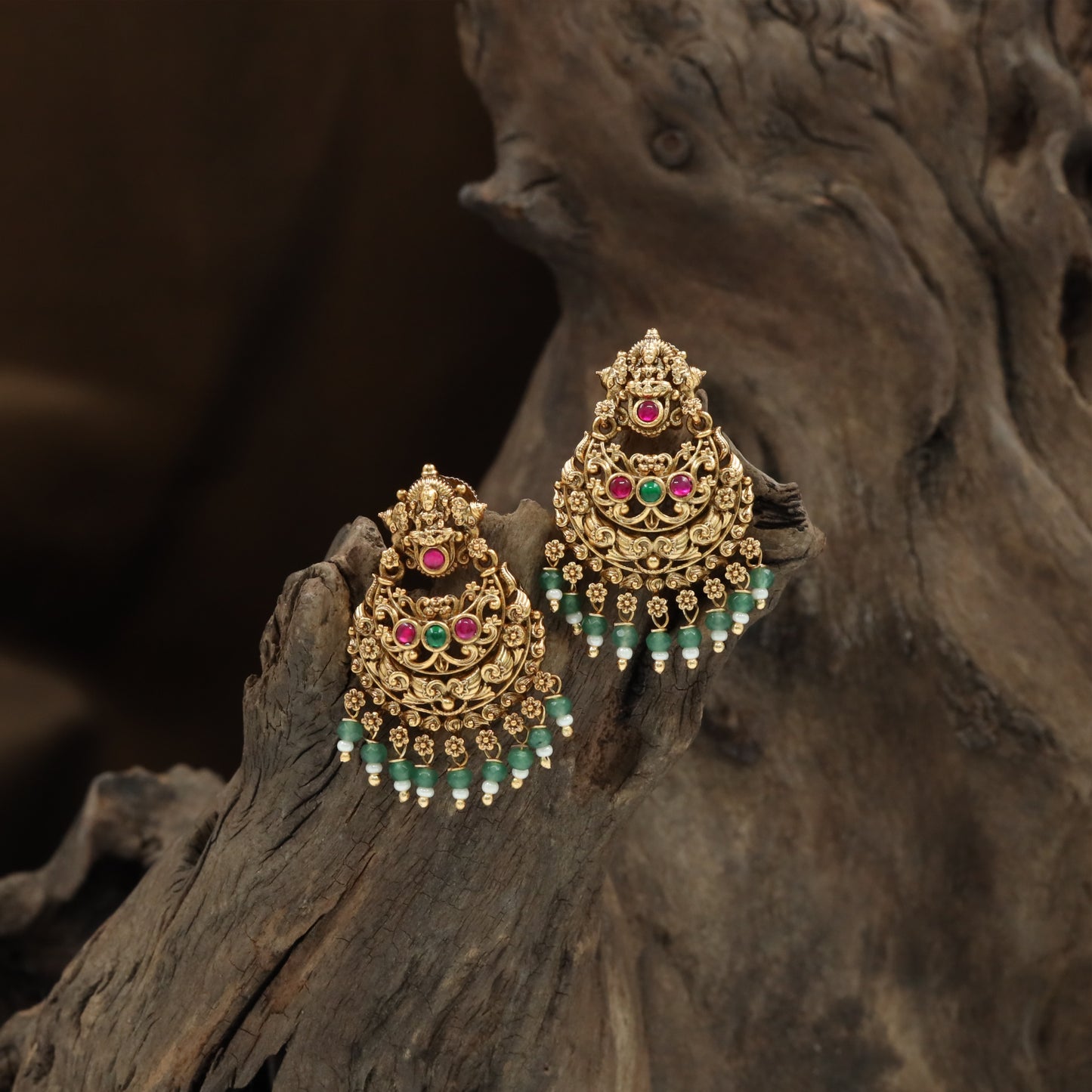 Pinnacle Lakshmi Crest Hanging with Tiered Filigree Layers and Floral Drop Fringe