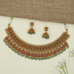 Refined Lakshmi Motif Antique Choker With Decorative Heritage Detailing
