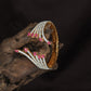 Crossline Feather Kada with Suspended Drop Styling