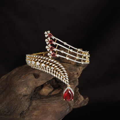 Crossrail Plume Kada with Raised Border Detailing