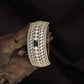 Grand Lattice Kada with Repeating Floral Pattern