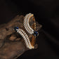 Crossvine Plait Kada with Curved Terminal Accents