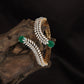 Crossvine Plait Kada with Curved Terminal Accents