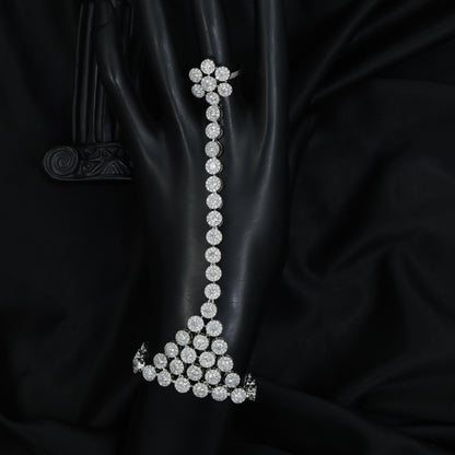Floral Disc Chain Panja with Graduated Circle Link Design