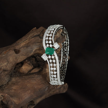 Ribbon Crest Kada with Raised Border Styling