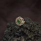 Regal Orbit Kundan Finger Ring With Layered Circular Halo Design
